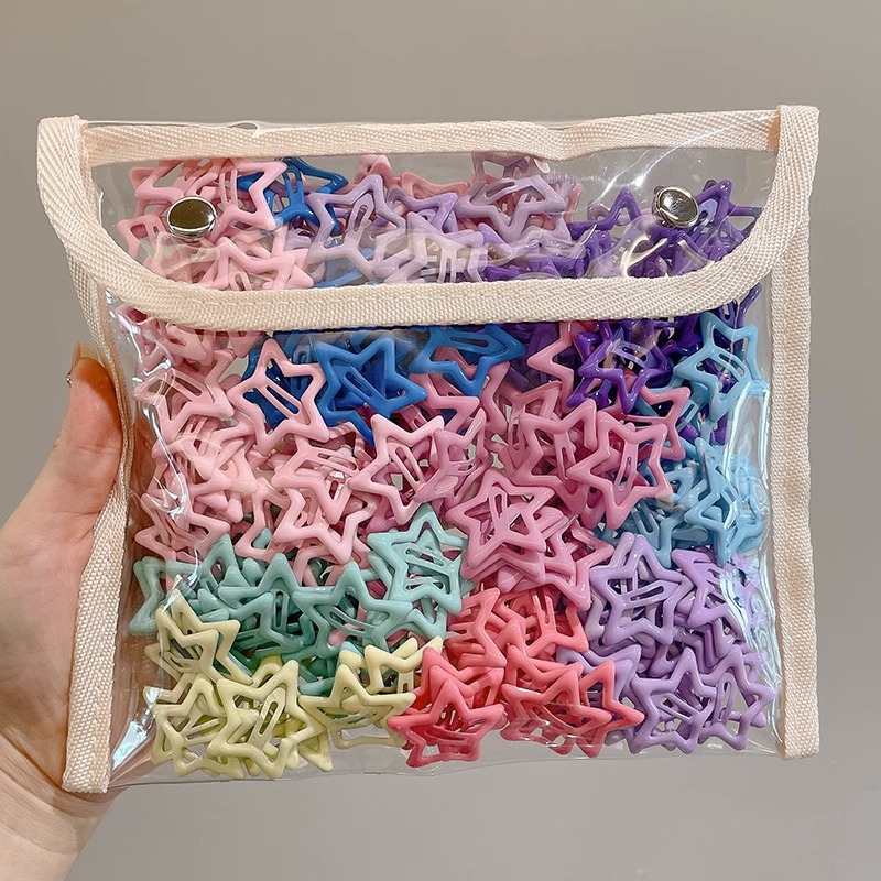 多巴胺星星发夹女2024网红爆款发卡碎发刘海bb夹头发夹子头饰卡子