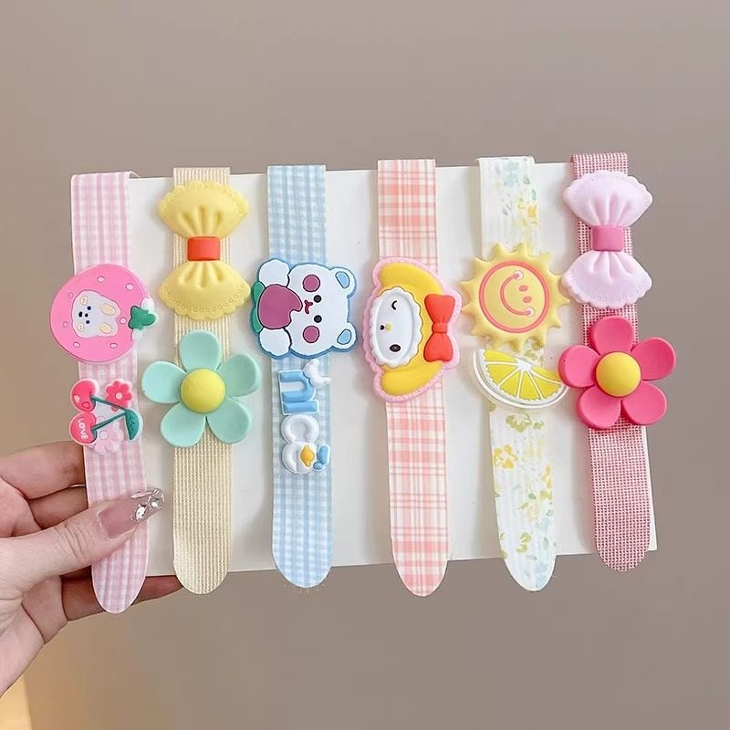 tktk2025新款儿童刘海贴魔术贴碎发整理女童头发贴可爱发饰头饰