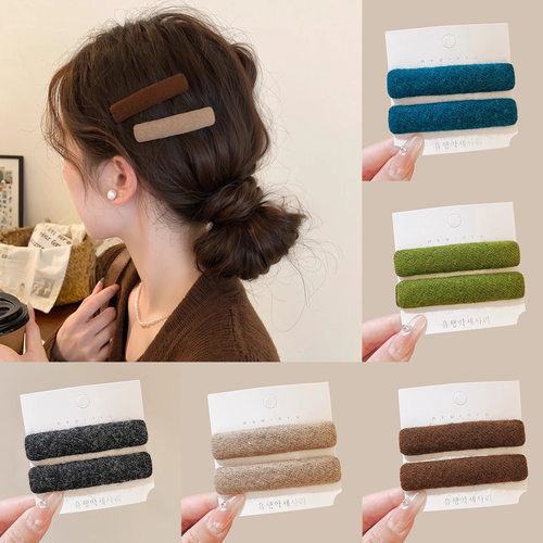 TKTK秋冬复古碎发夹女2025新款高端前额刘海夹侧边边夹bb夹子发卡