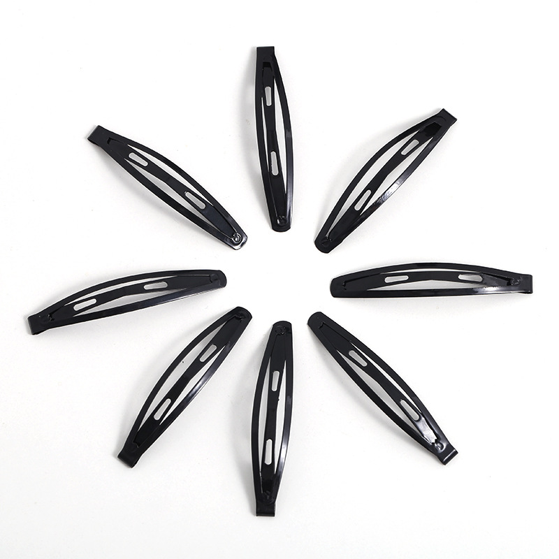 黑色碎发夹子头饰发夹女简约一字夹侧边刘海bb夹顶夹前额发卡