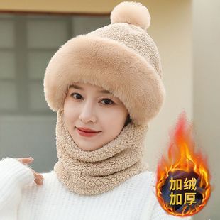 帽子高品质防风面罩围脖一体保暖头套户外女冬季防寒骑行