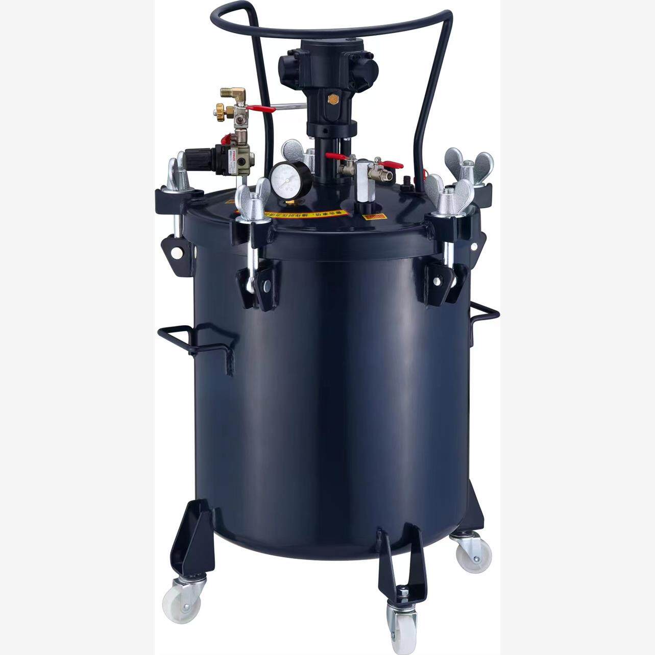 新款台湾气动压力桶不锈钢喷胶罐喷漆压力罐自动搅拌油漆油墨包邮