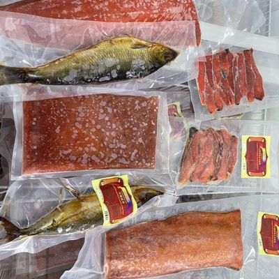 俄罗斯风味大马哈熏鱼果木熏制鱼干大马哈熏鱼熟制即食零食下酒菜
