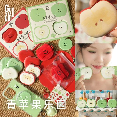 【肖恩专享】郭小妞苹果棉花糖粉扑贴贴乐气垫粉底液化妆专用