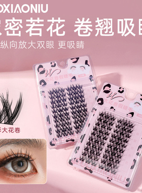 郭小妞大花卷假睫毛10排大容量双V睫毛书W型女懒人眼睫毛自然眼妆