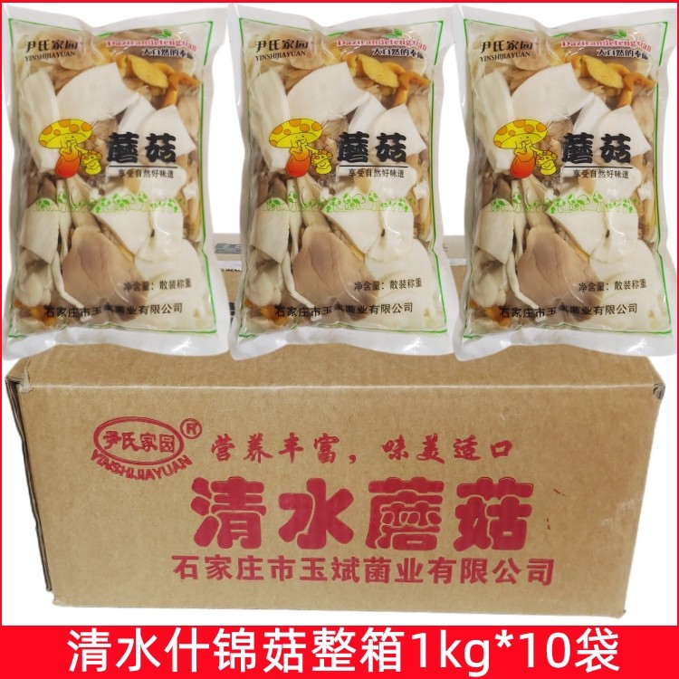 尹氏家园什锦菇1kg*10袋杂菌清水八珍菇野山菌腌制蘑菇菌汤原料