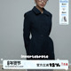 Invertebrate无脊椎秋冬氛围感大衣女藏蓝色双面羊毛呢中长款 外套