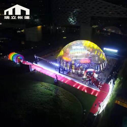 球形巢顶透明帐圆篷 穹顶半圆形帐篷 球形球鸟大棚 活动帐篷房