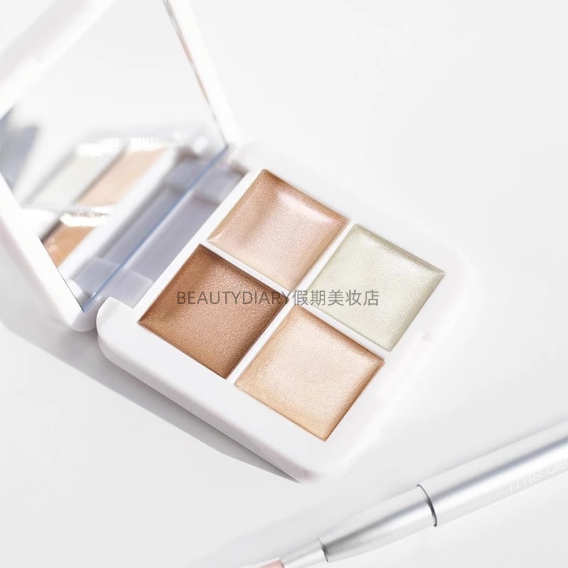 保税RMS Living Luminizer Glow Quad Mini迷你4色盘高光膏古铜膏