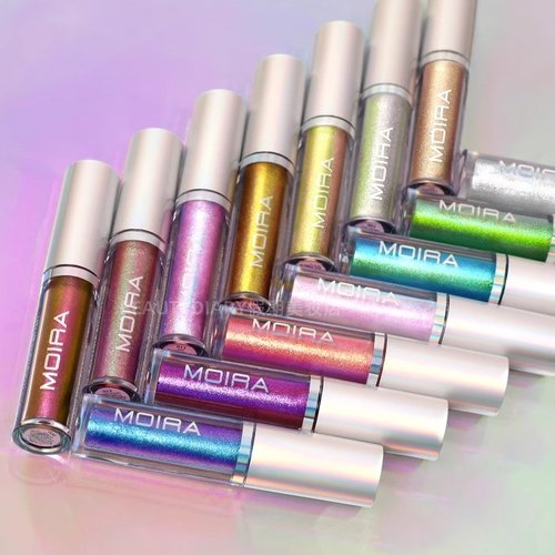 保税Moira Chromatic Show Liner偏光金属色液体眼影眼线液高光