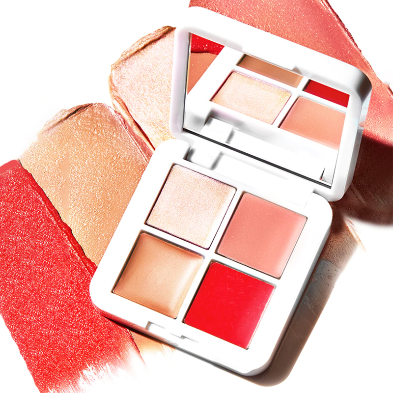保税RMS LIP2CHEEK GLOW QUAD迷你4色高光腮红唇膏综合唇颊彩妆盘