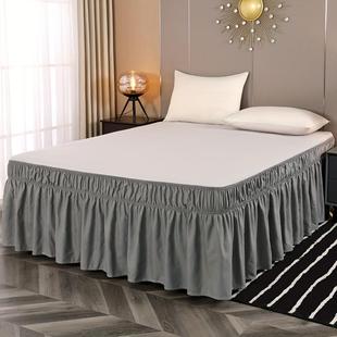 酒店加厚床裙不带床面松紧床围裙单件遮丑公主风防滑床罩裙式 新款