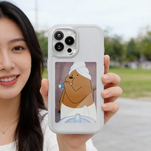 【还原生图】顺丰努技适用苹果16promax新款墨水屏手机壳iphone15/14pro智能ai投屏13小卡NFC显示屏diy情侣