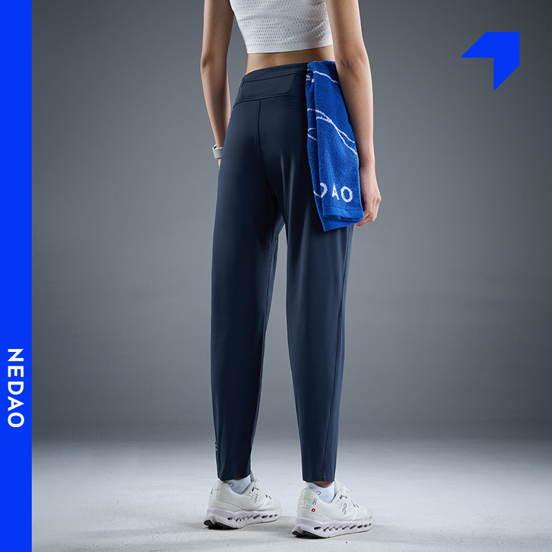 内道拉毛高弹跑步长裤