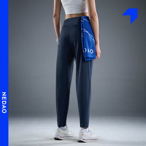 内道拉毛高弹跑步长裤