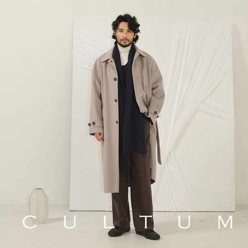 男女同款羊毛针织围巾慵懒松弛感