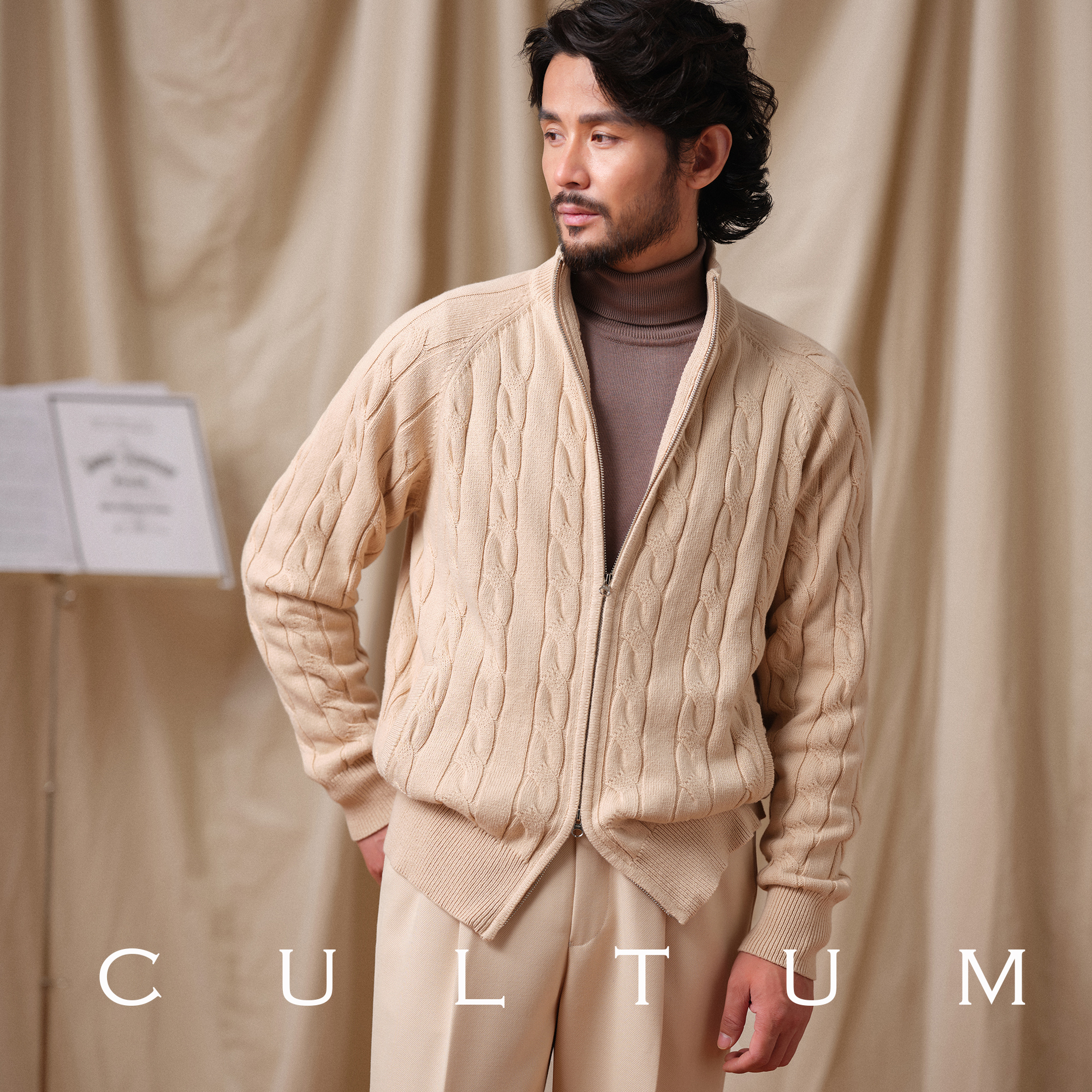 加厚880g重绞花毛衣外套内搭外穿