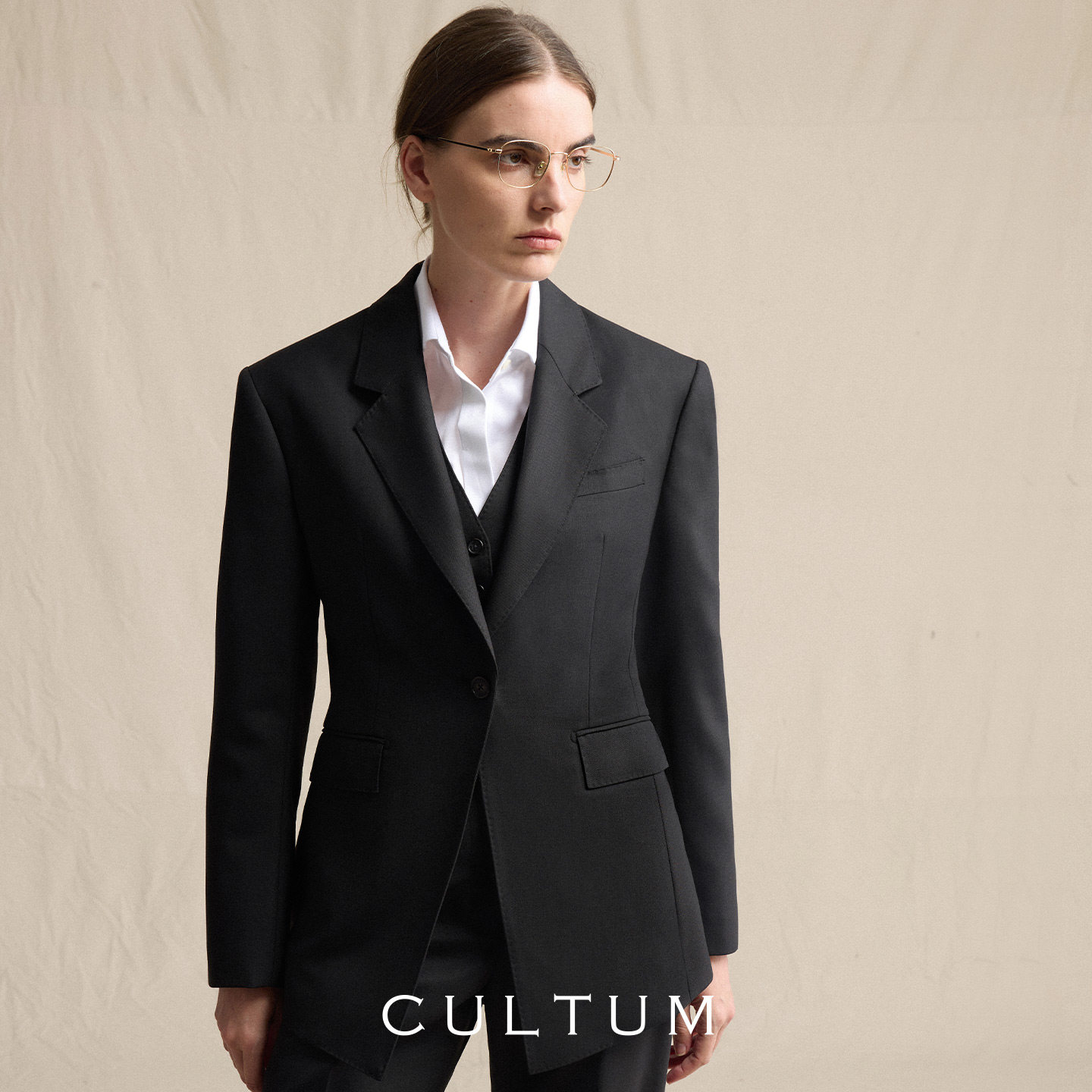 【可机洗羊毛】CULTUM西服套装女收腰显瘦商务通勤新款西服正装