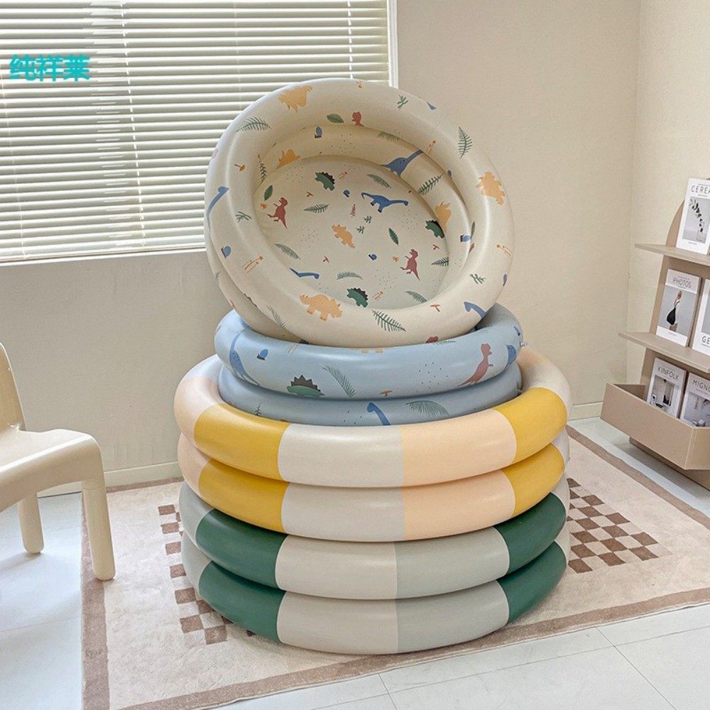 儿童充气加厚游泳池婴儿游泳桶家用小孩折叠浴缸小型戏水池宝宝