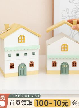 阿楹饰ins艺术卧摆件入户钥匙化装SN2502xw妆台首收纳室床头柜客