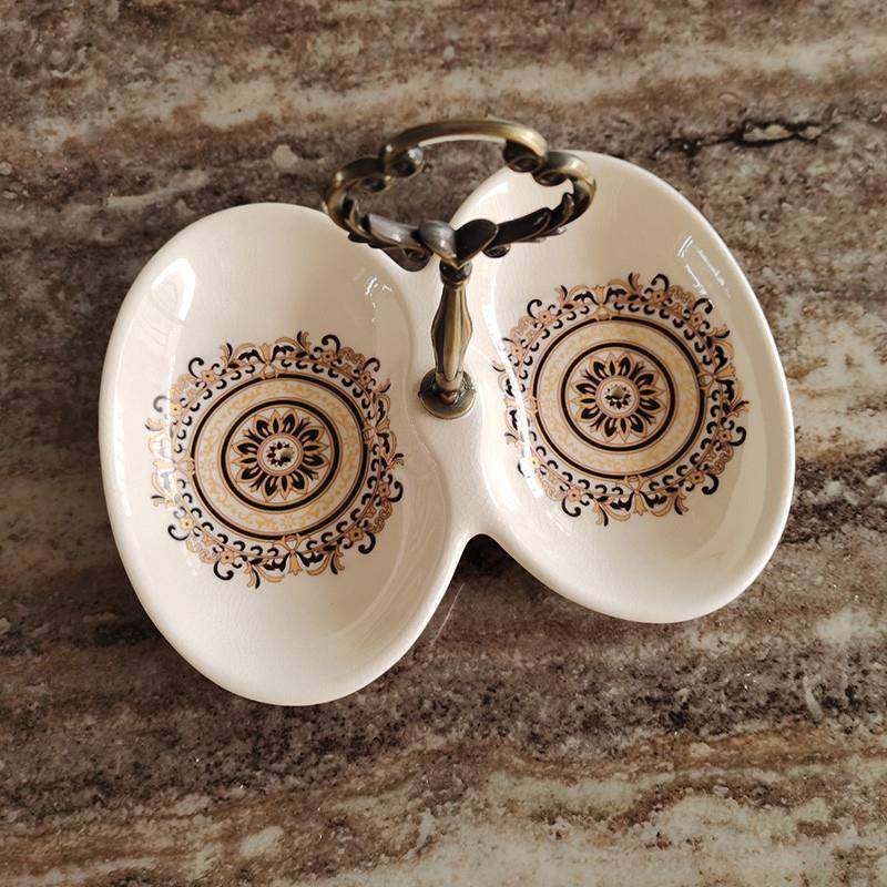 欧式沥陶瓷水意肥皂盒卫生间双格架皂盒创免打孔肥皂托个性香皂盒,家庭/个人清洁工具,皂盒,淘宝优惠券,粉丝福利购,淘宝优惠卷