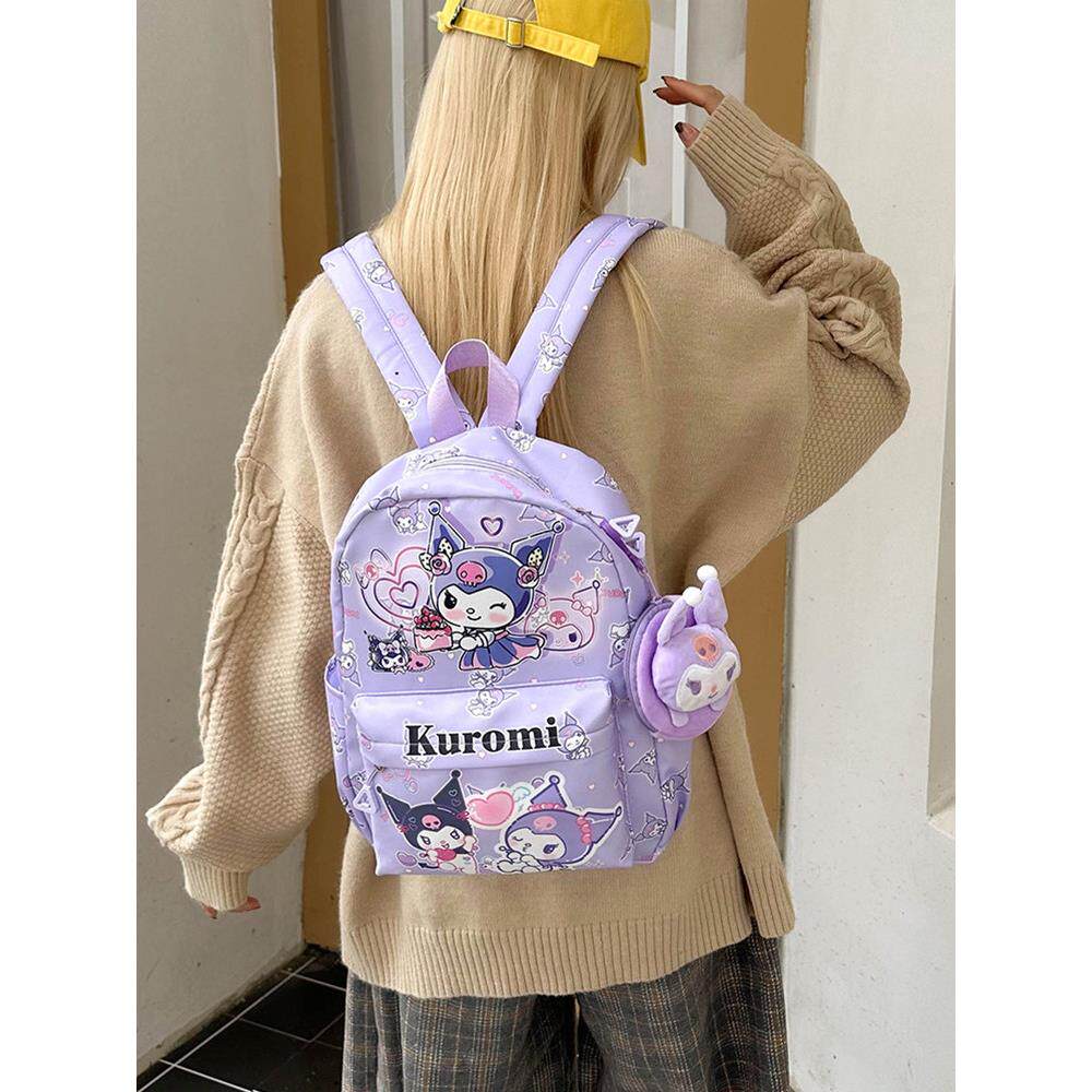 女款幼儿园书包库洛米女孩可爱轻便儿童背包外出旅游小学生双肩包