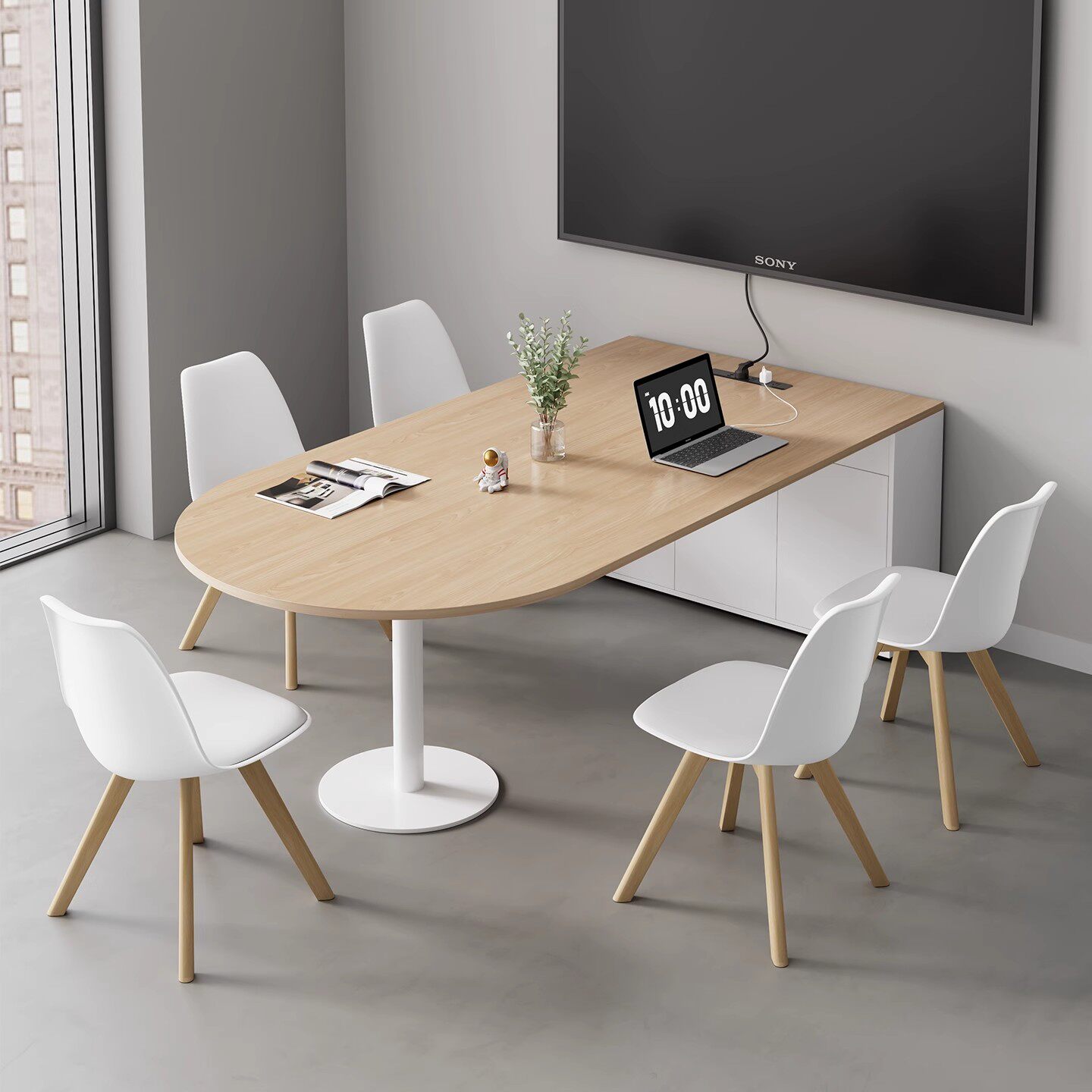 会议桌长桌简约现代会议室长条小型洽谈桌大型会客桌办公桌椅组合