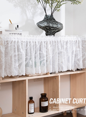 柜子遮挡帘魔术贴柜门橱柜书柜防尘衣柜杂物遮丑货架帘子门帘纱帘