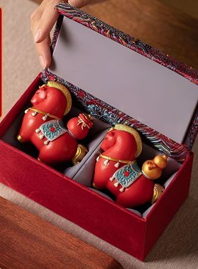 马年本命年实用礼物马上有钱马年吉祥物摆件办公室家居桌面装饰伴