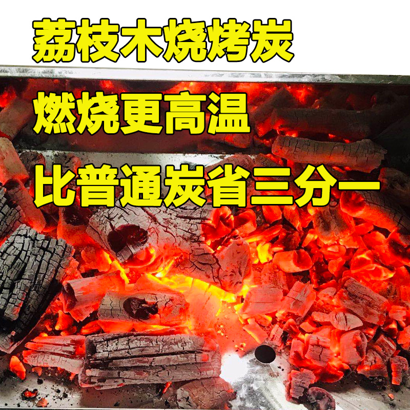 冬季荔枝果木炭广西木炭烧烤碳无烟家用取暖专用围炉煮茶无烟碳