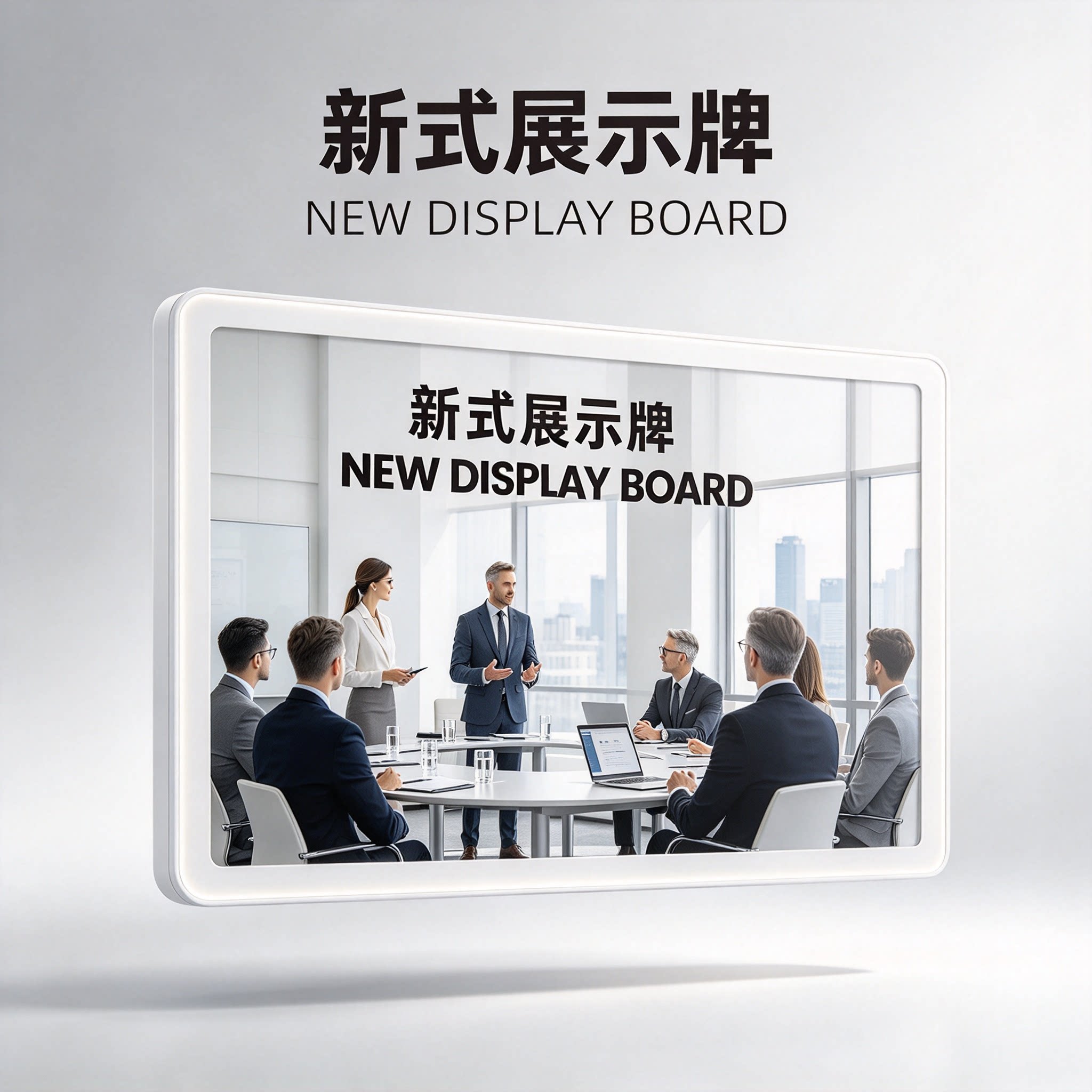 7寸悬浮相框组合免打孔照片墙A4