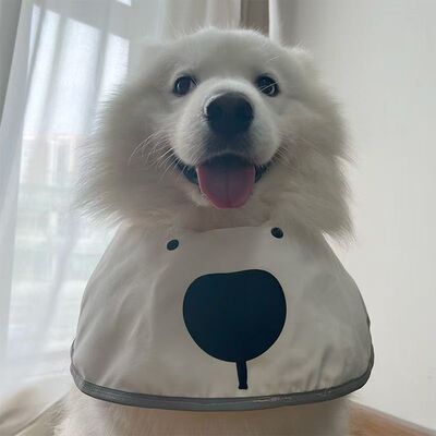 2024新款ins网红新款宠物圆兜狗狗围兜口水巾围脖萨摩哈士奇金毛