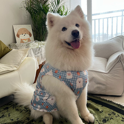 春夏薄款拉布拉多狗狗宠物狗衣服金毛萨摩耶大狗中型边牧大型犬