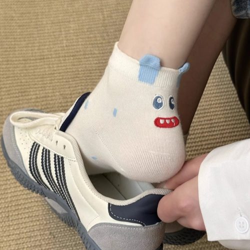 搞怪可爱日立体小怪兽春夏短筒袜