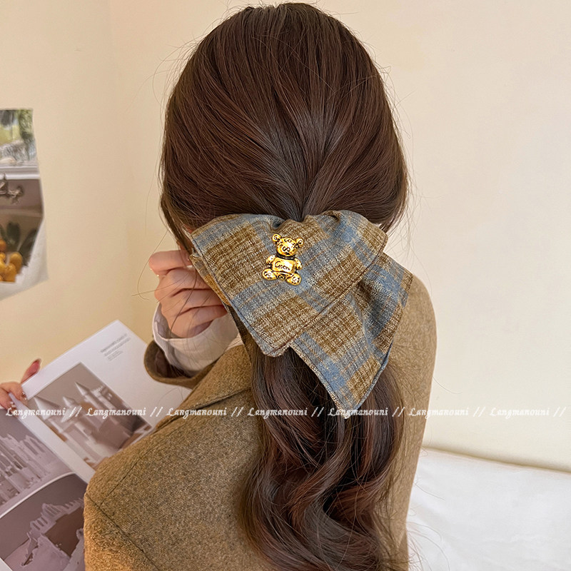 韩系格纹方形大肠发圈女高级感发绳2025新款发饰高弹力橡皮筋发饰,饰品/流行首饰/时尚饰品新,发饰,淘宝优惠券,粉丝福利购,淘宝优惠卷