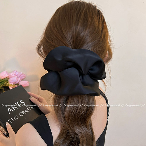 超大号缎面大肠发圈高弹力扎头发头绳2025新款高级感发绳皮筋头饰