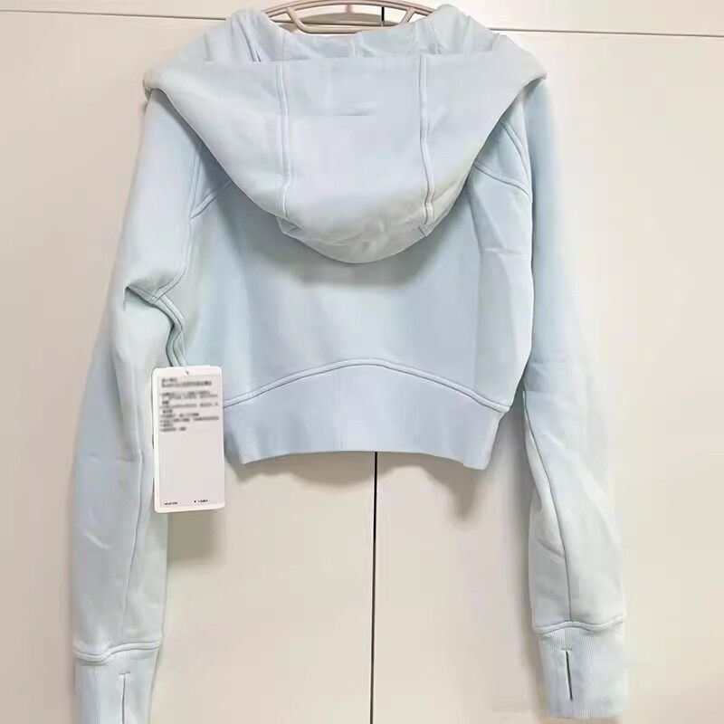 天空蓝秋冬短款外套女开