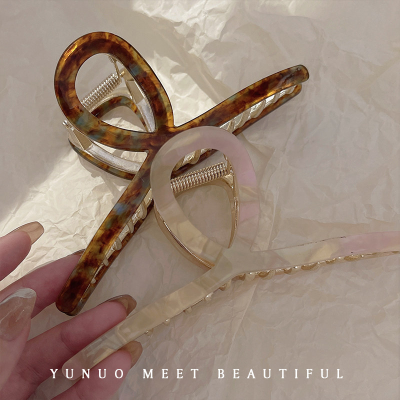 奥特莱斯折扣笑脸抓夹韩式鲨鱼夹气质高级盘发夹子头饰后脑勺发卡,金属材料及制品,金属结构件,淘宝优惠券,粉丝福利购,淘宝优惠卷