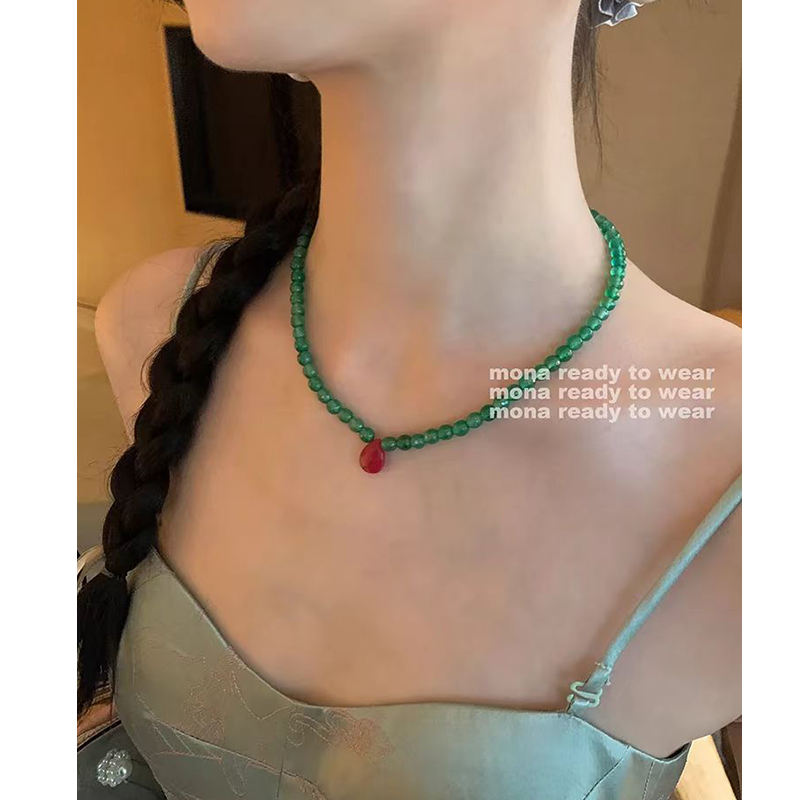 MONA张绮贤同款天然石串珠项链