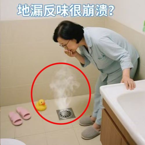 地漏防臭器硅胶垫下水道防返臭神器封闭盖地漏贴密封盖浴缸置物架