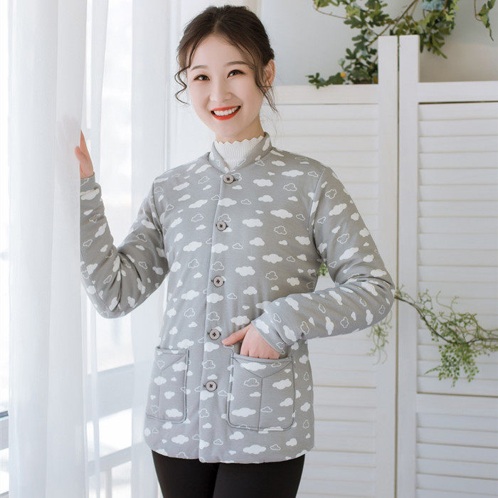 棉花手工棉衣成人纯棉棉袄学生女士保暖立领棉服中老年加厚外套冬