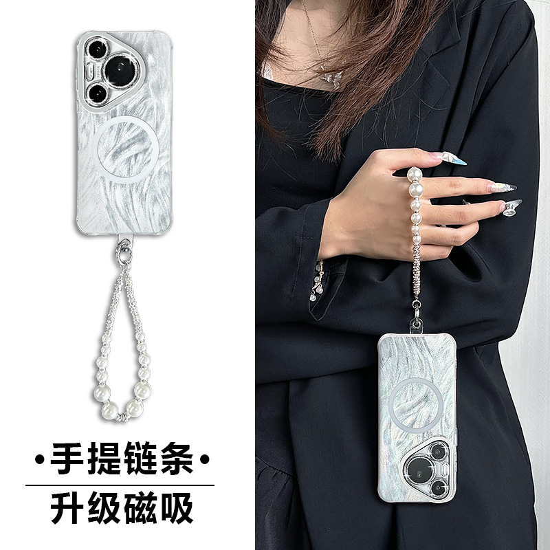 华为pura70羽纱磁吸手机壳