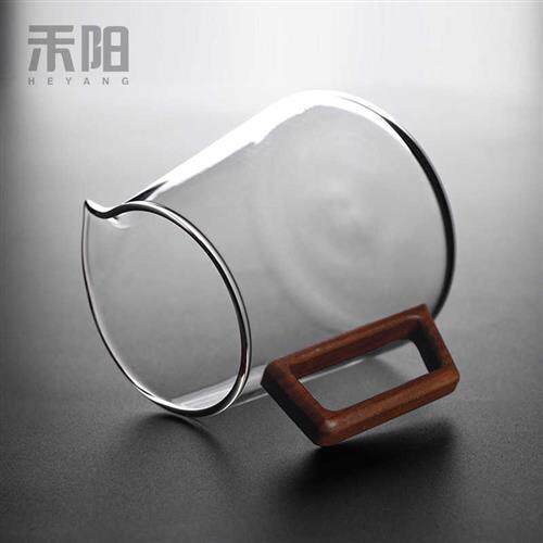 禾阳 耐高温玻璃公道杯大容量带手柄泡茶公杯功夫茶具分茶器茶海
