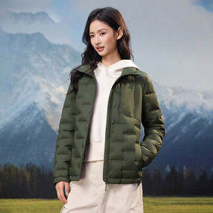 90白鸭绒羽绒服男女2025新款巨好看的冬装短款立领外套年轻款上衣