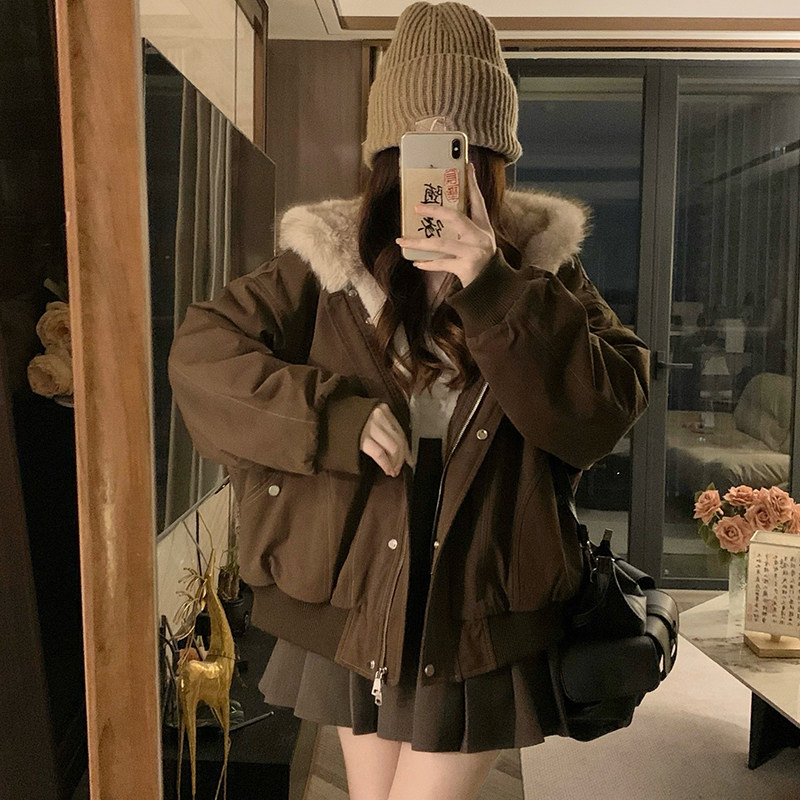 座山雕女款外套超厚2025秋冬新款