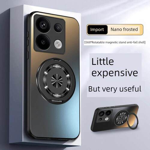 适用红米NOTE13手机壳新款NOTE13R旋转支架NOTE13RPro保护套NOTE13Pro高级感NOTE13Pro+亚克力防摔磁吸外壳