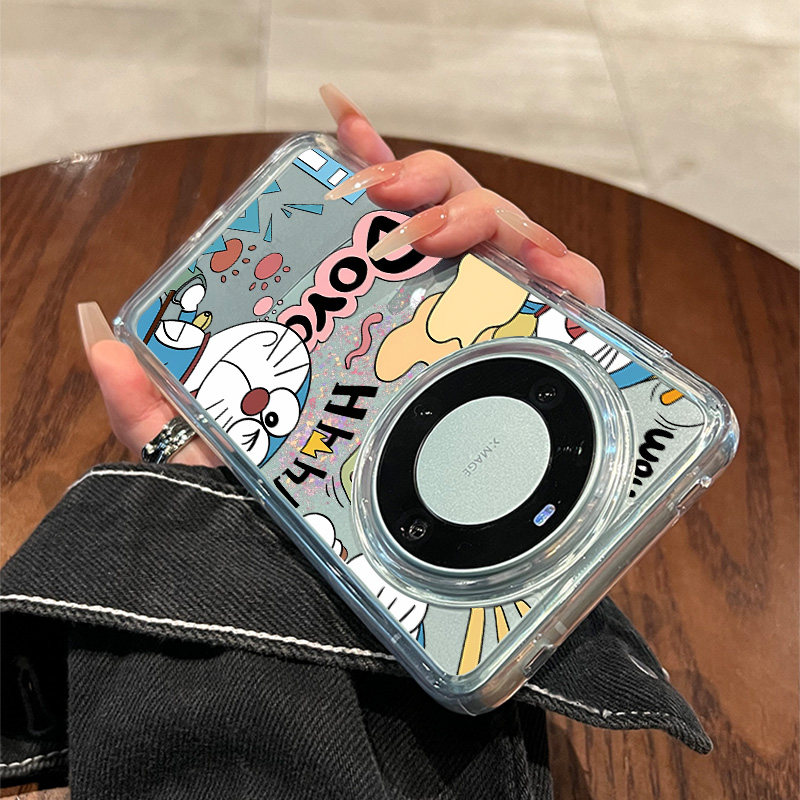 新款透明蓝胖子可爱卡通日韩