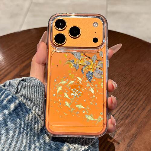 适用苹果17promax手机壳iPhone17新款桂花锦鲤16pro高级感15全包防摔14透明13保护套air硬壳plus男女款pm硅胶