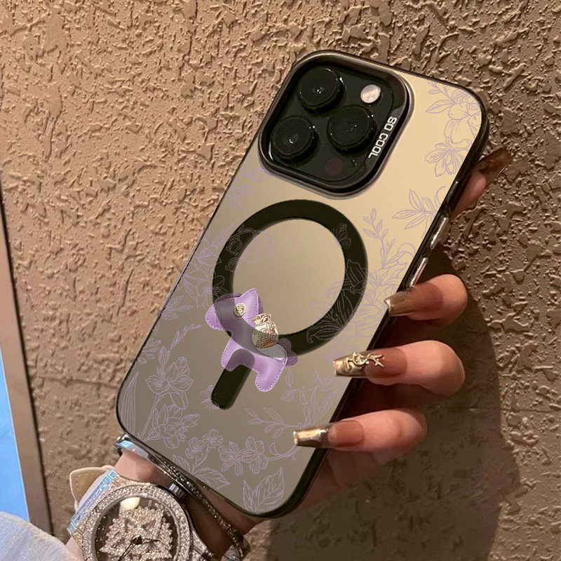 适用苹果16手机壳magsafe磁吸充电iphone17promax保护套15花园小马紫14plus创意高级感女款13彩银防摔12全包,3C数码配件,手机保护套/壳,淘宝优惠券,粉丝福利购,淘宝优惠卷