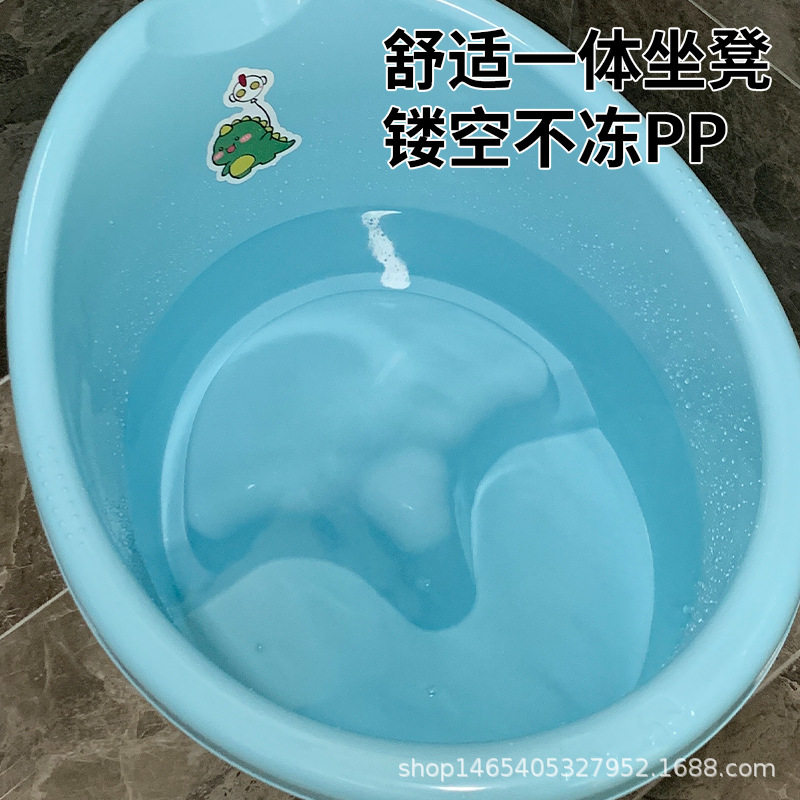 儿童洗澡桶大号家用宝宝加厚泡澡桶室内小孩婴儿可坐一体浴盆澡盆